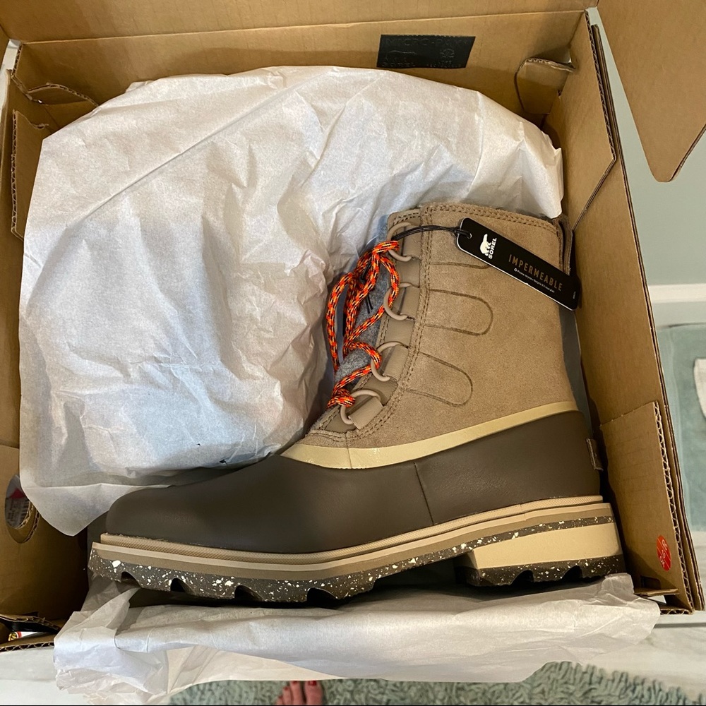 Sorel Lennox Street Laceup Waterproof Suede boots - Picture 1 of 12